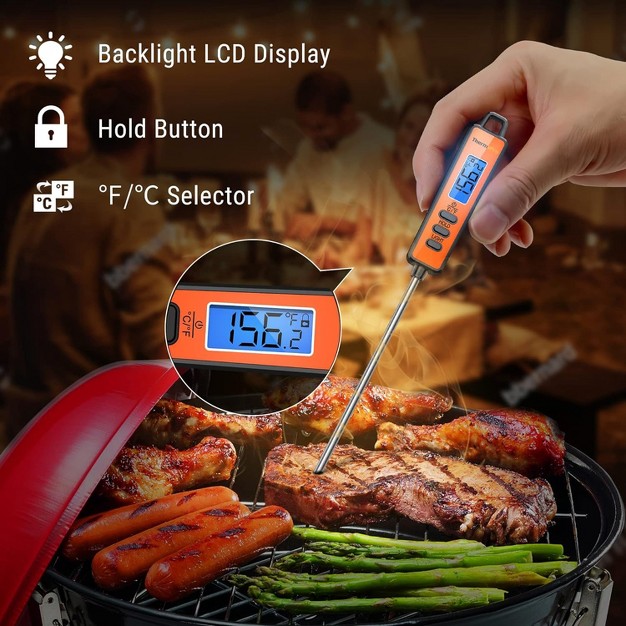 Thermopro Tp01aw Digital Meat Thermometer Long Probe Instant Read Food Cooking Thermometer For Grilling Bbq Smoker Grill Kitchen Thermometer