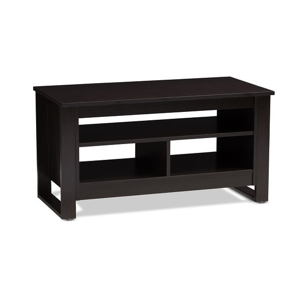 Urban Designs Cleo Wenge Brown Finish Wooden Coffee Table - wood