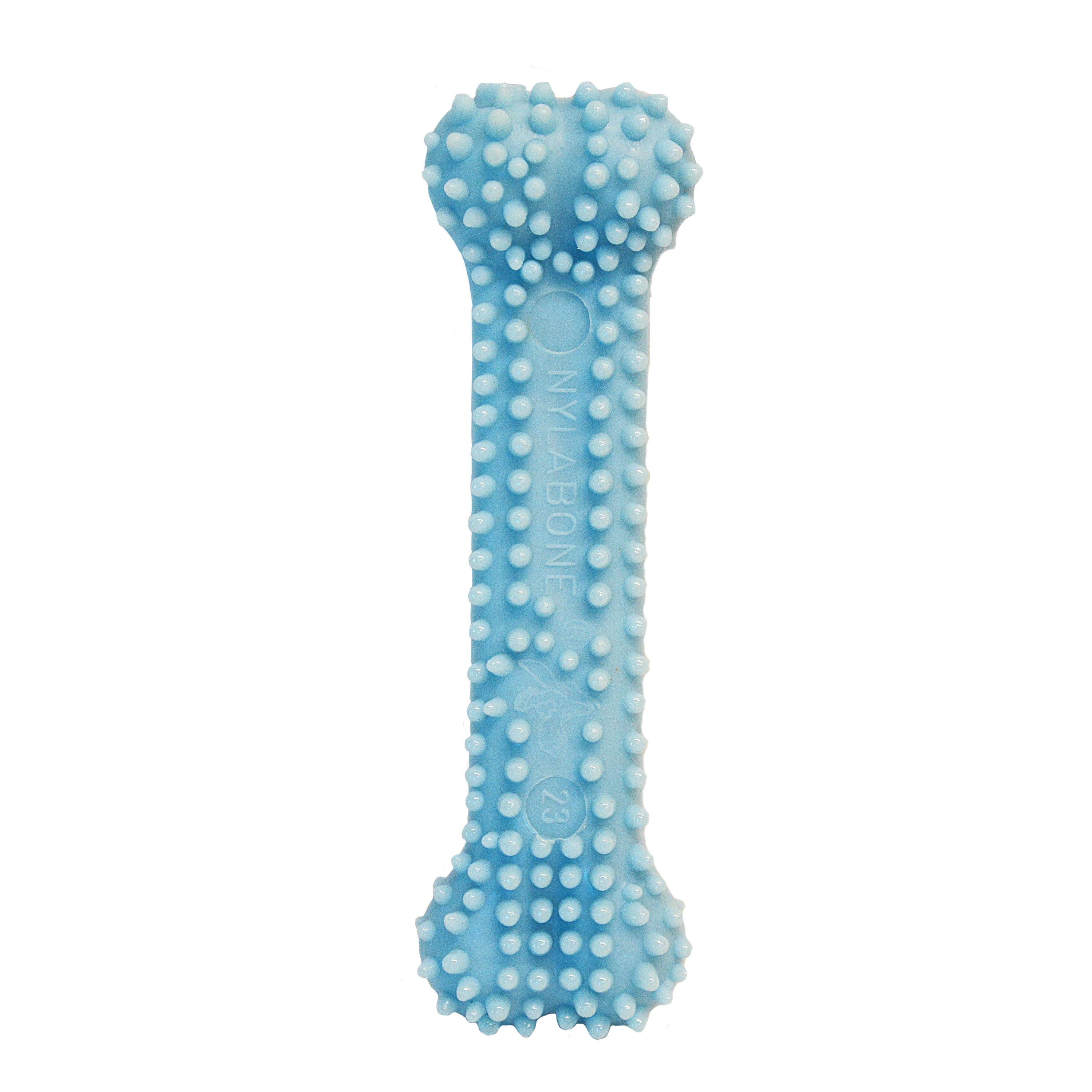 Nylabone Puppy Teething and Soothing Flexible Chew Toy Chicken Blue X-Small/Petite (1 Count)