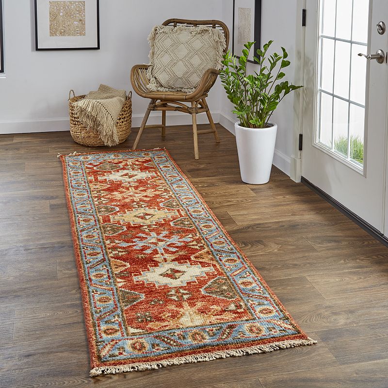 Weave and Wander Irie Traditional Oushak Flora Fauna Rug