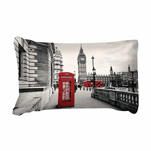 Duvet Cover Set Soft London Themed Comforter Cover Set 3 Pieces