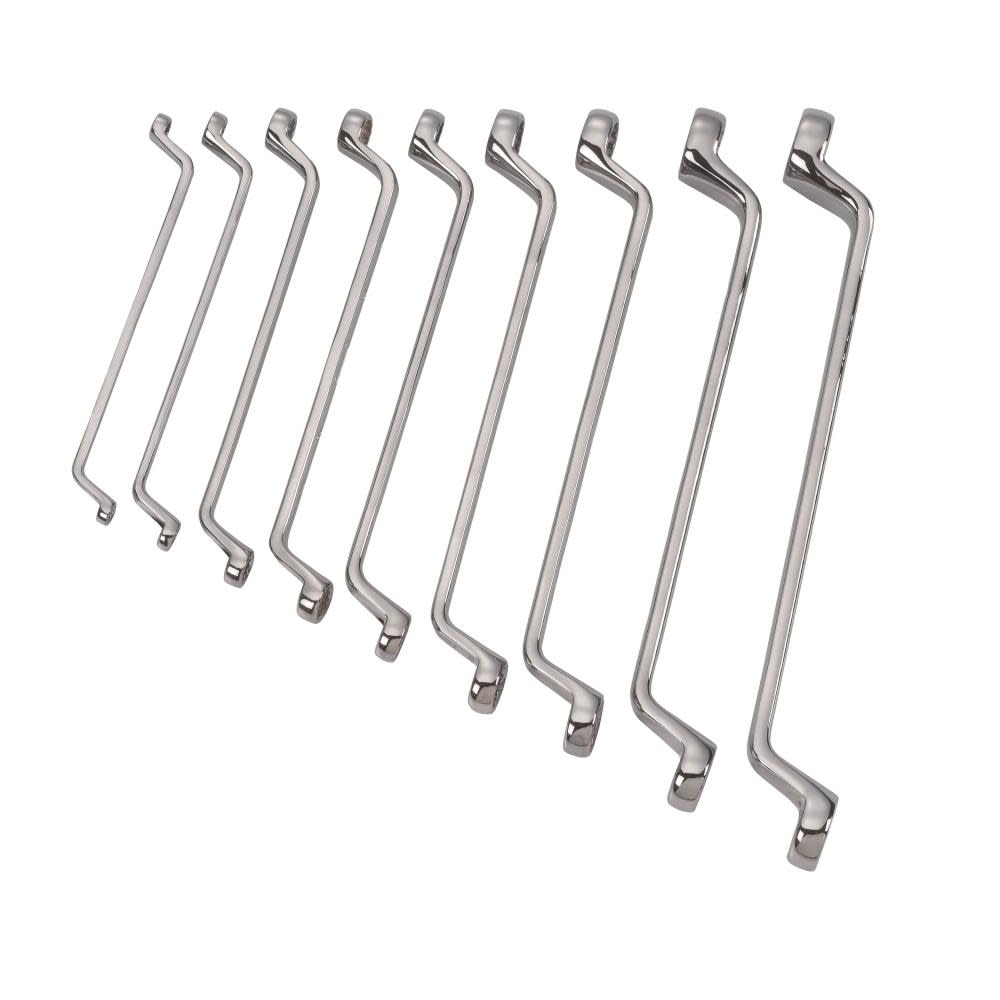 9 Piece Full Polish Offset Double Box Wrench Set