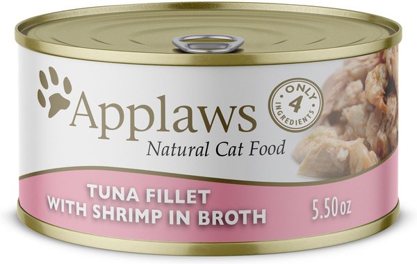 Applaws Tuna Fillet with Shrimp Canned Cat Food