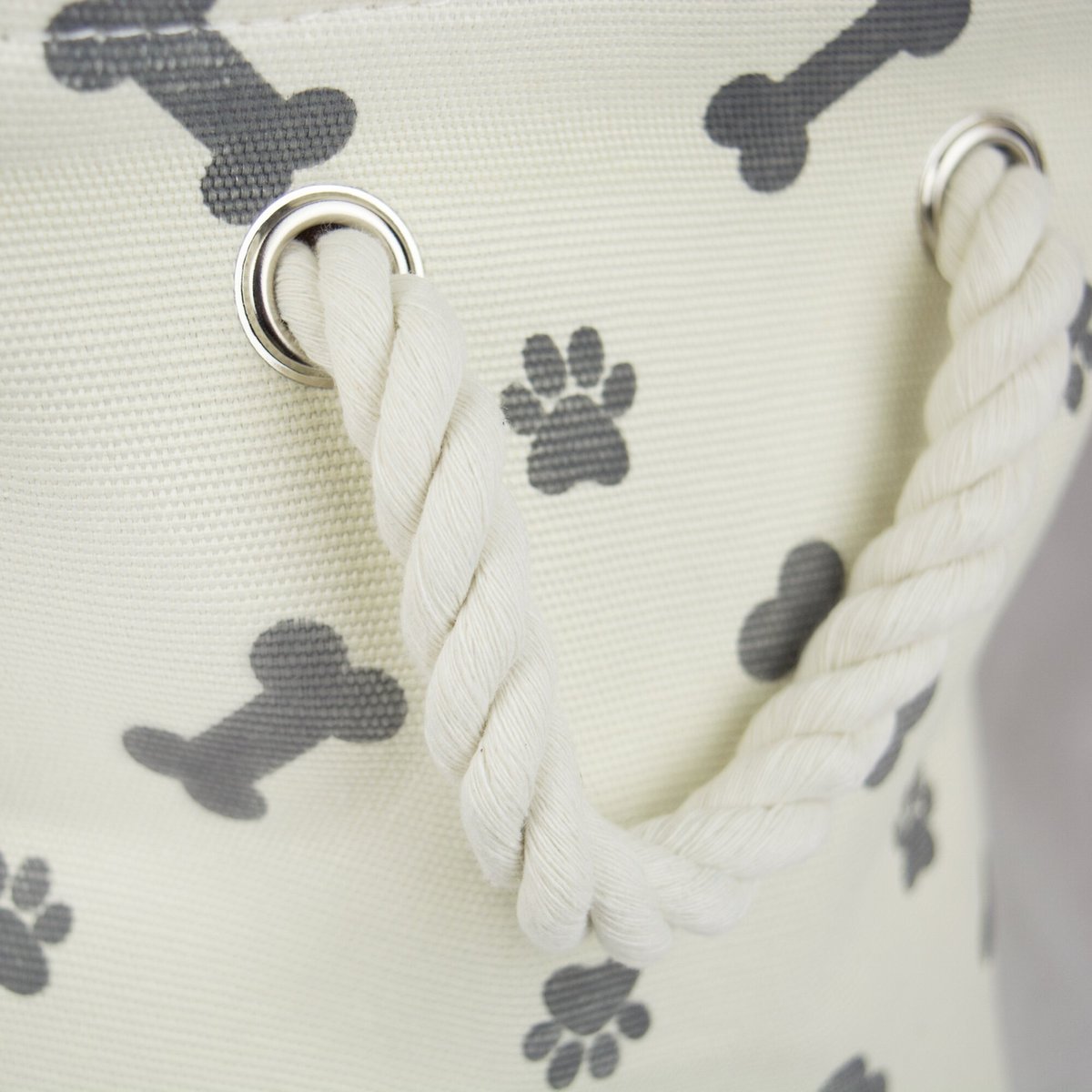 Bone Dry Paw and Bone Print Rectangle Dog Storage Bin