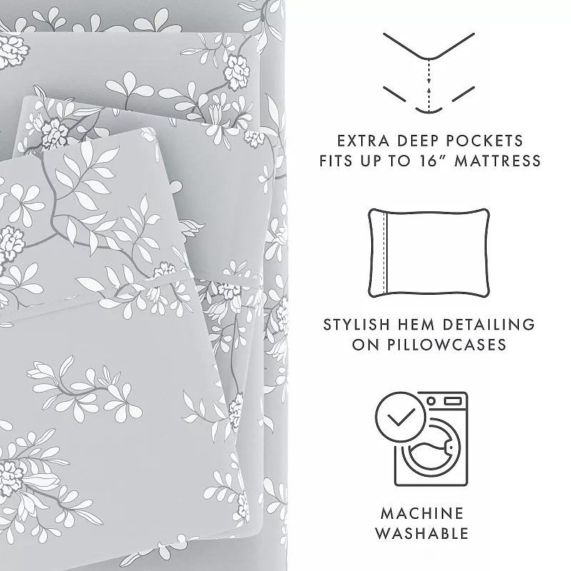 Home Collection Floral Sheet Set