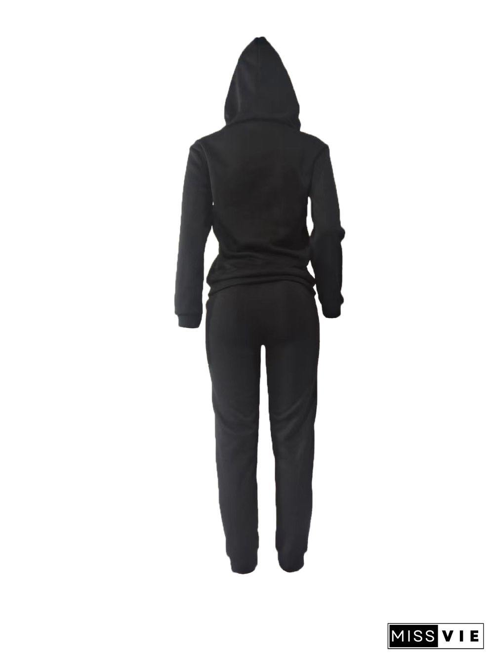 Loose Hooded Sweatshirt Pants 2 Piece Sets