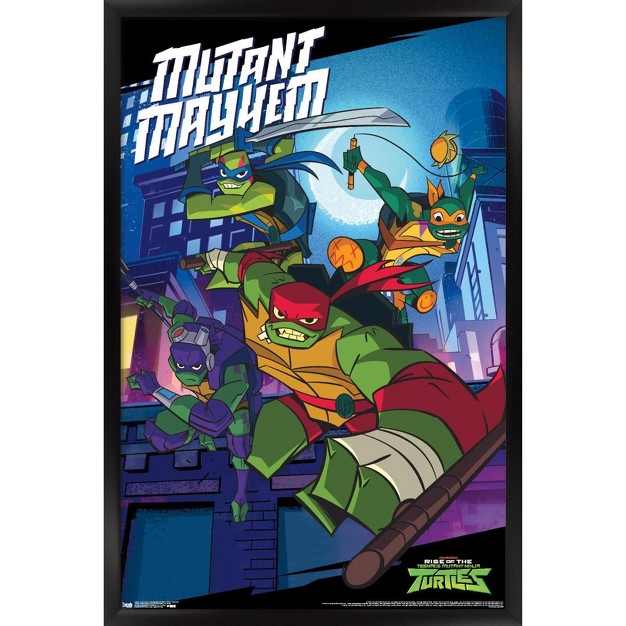 Trends International Nickelodeon Rise Of The Teenage Mutant Ninja Turtles Mayhem Framed Wall Poster Prints