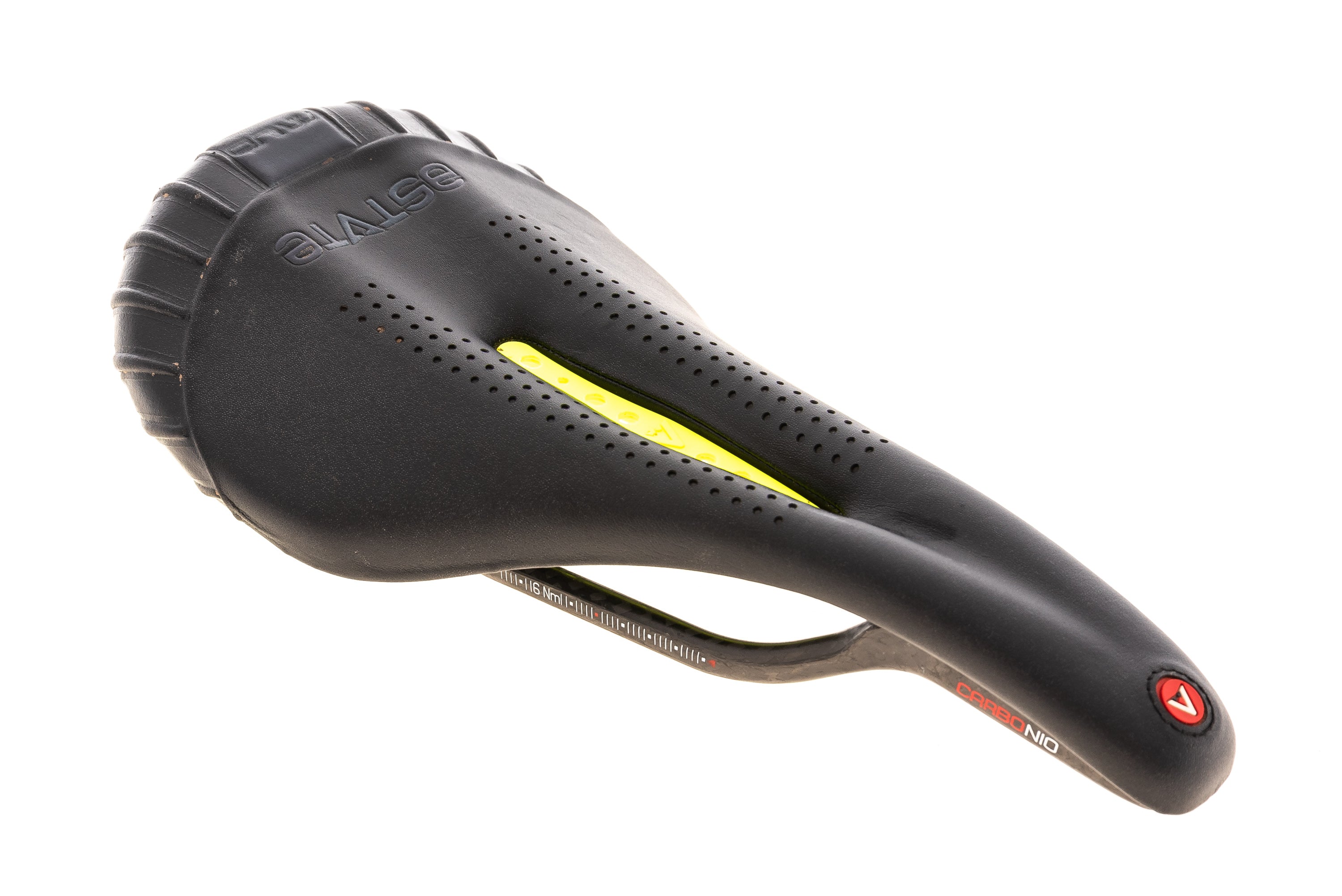 Astute Mudline VT Saddle 135mm 7x9mm Carbon Rails Black/Yellow