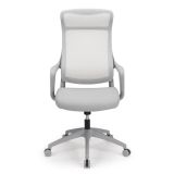 Lenzer Mesh High-Back Task Chair， Gray， BIFMA Certified