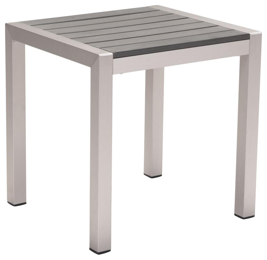 Cosmopolitan Side Table B. Aluminum   Contemporary   Accent Chests And Cabinets   by BisonOffice  Houzz