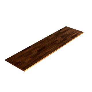 Interbuild 60 in. L x 20 in. D x 0.7 in. T Solid Acacia Appearance Board Espresso 668691