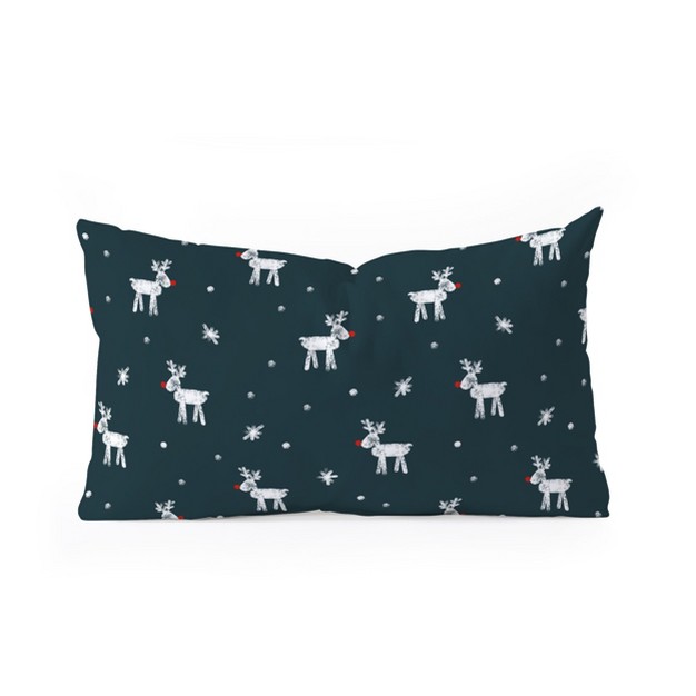 Little Arrow Design Co Modern Rudolph Oblong Throw Pillow Society6