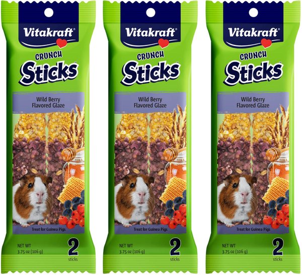 Vitakraft Crunch Sticks Wild Berry and Honey Guinea Pig Chewable Treats