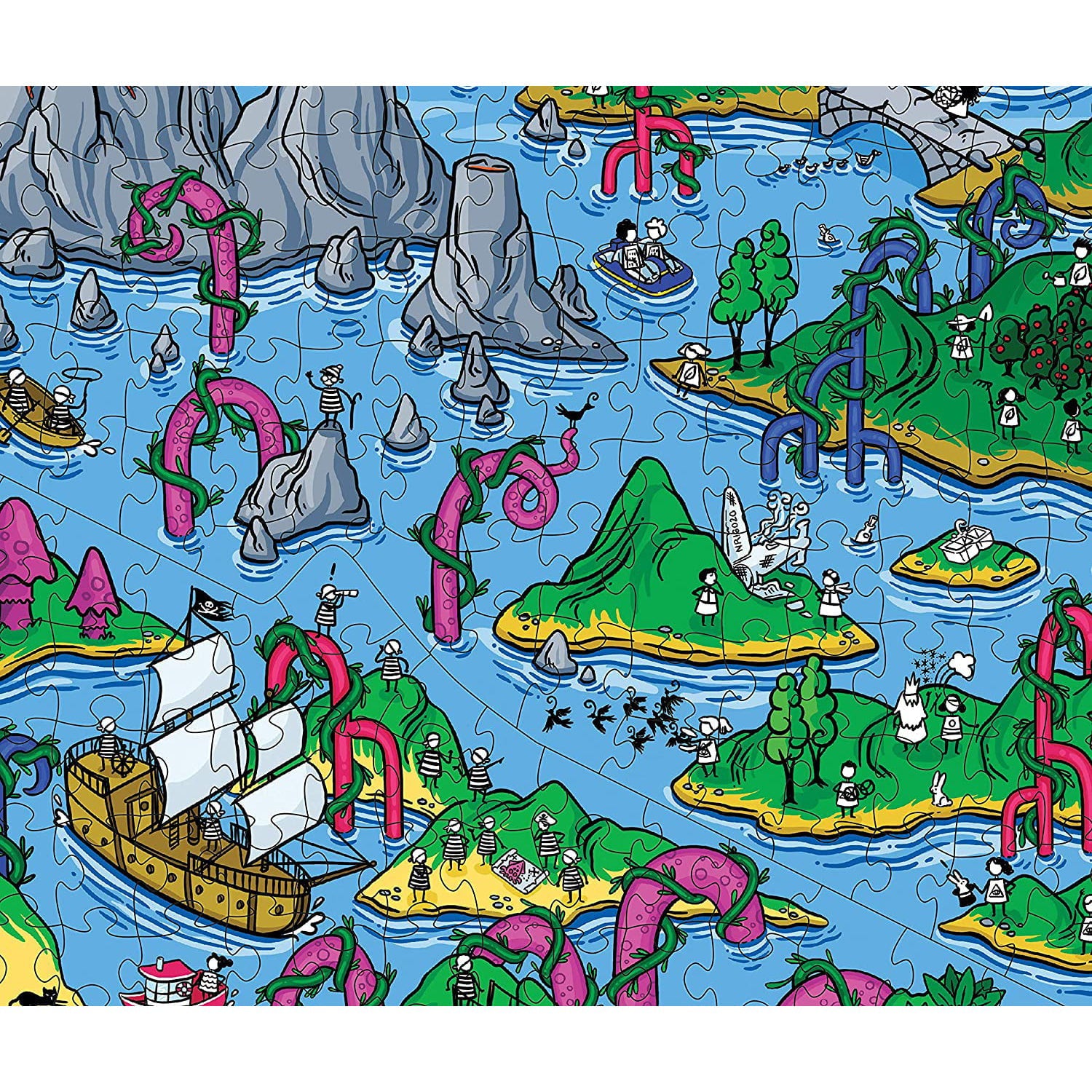 The Happy Isles - 1000-Piece Jigsaw Puzzle from The Magic Puzzle Company