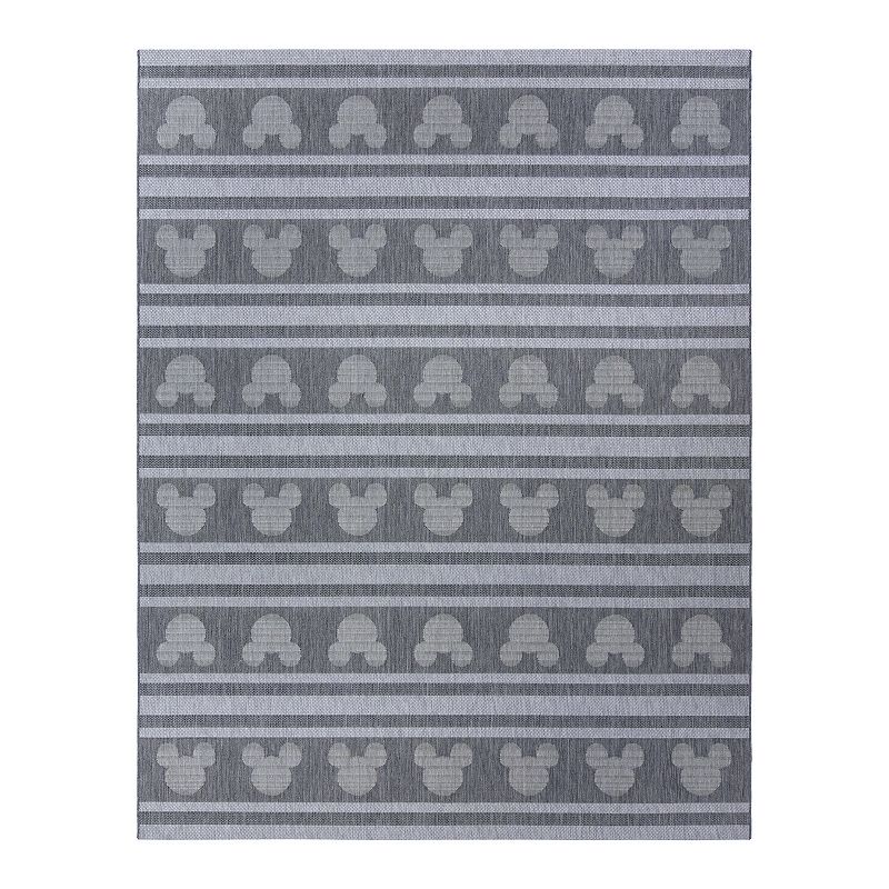 Disney's Mickey Mouse Stripes Indoor Outdoor Rug