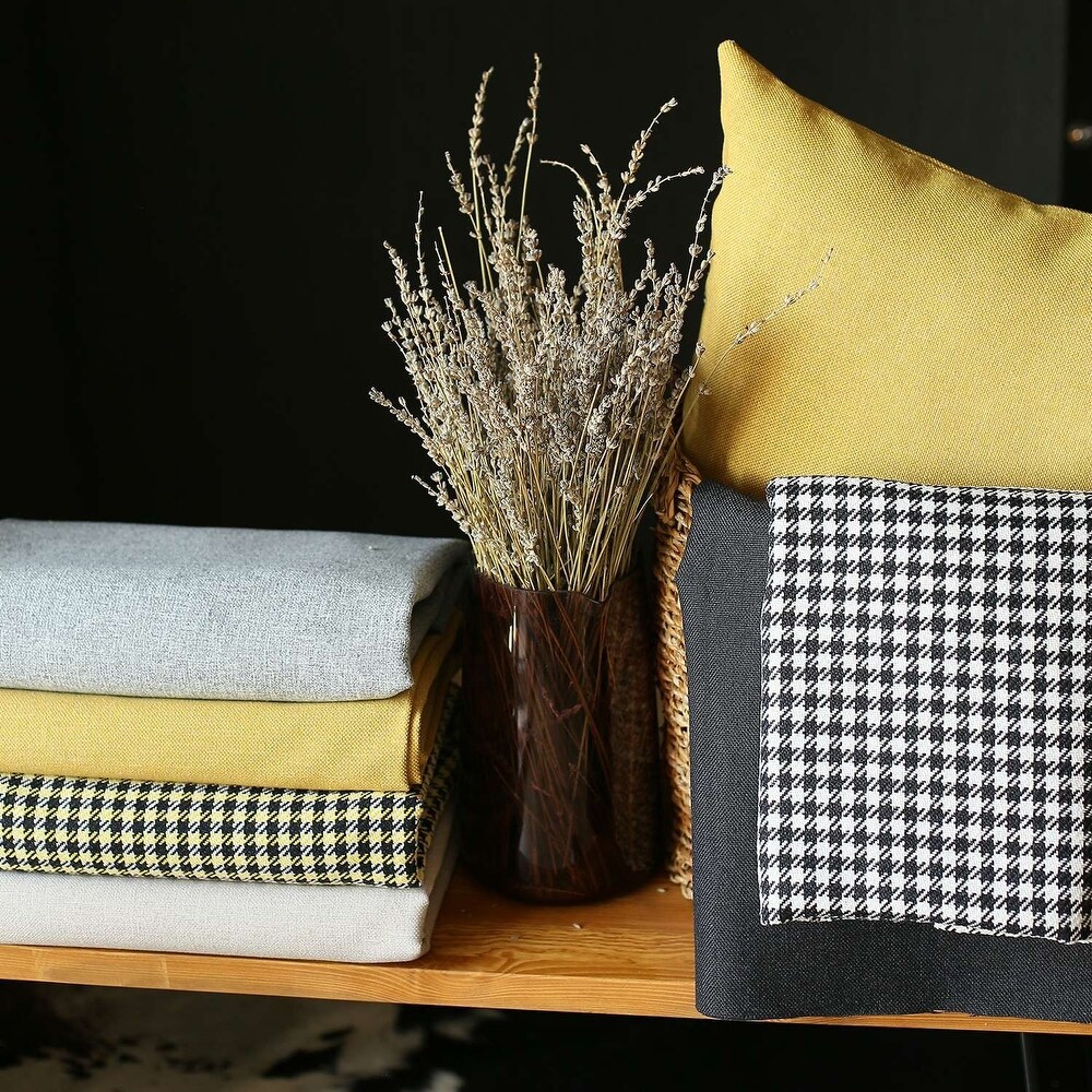 Set of 4 Houndstooth Pillow Covers