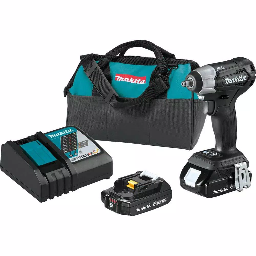 Makita 18-Volt LXT Lithium-Ion Sub-Compact Brushless Cordless 3/8 in. Square Drive Impact Wrench Kit and#8211; XDC Depot