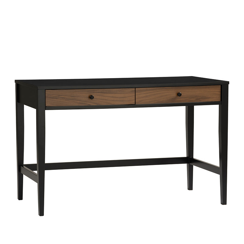 CONALL Study Desk 120cm - Walnut & Black