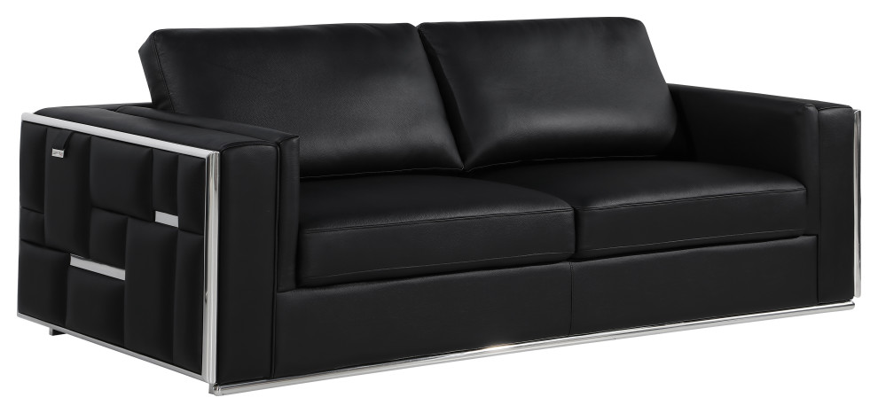 Luna Top Grain Italian Leather Sofa   Contemporary   Sofas   by Luxuriant Furniture  Houzz