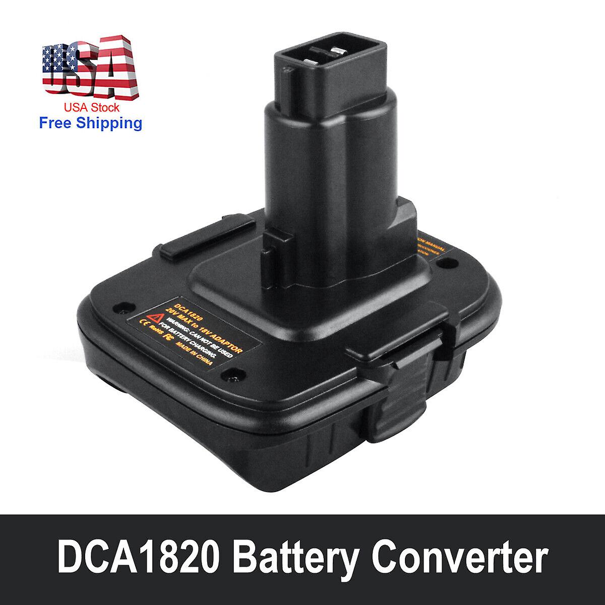 For Dewalt 18volt To 20v Max Lithium Ion Tools Dca1820 Battery Adapter Converter W12107057