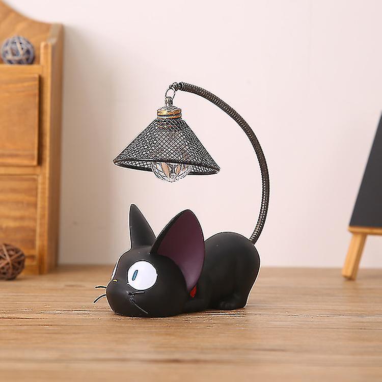 Anime Cat Night Light Resin Cartoon Cat Led Lamp Animal Bedside Lamp Room Decoration