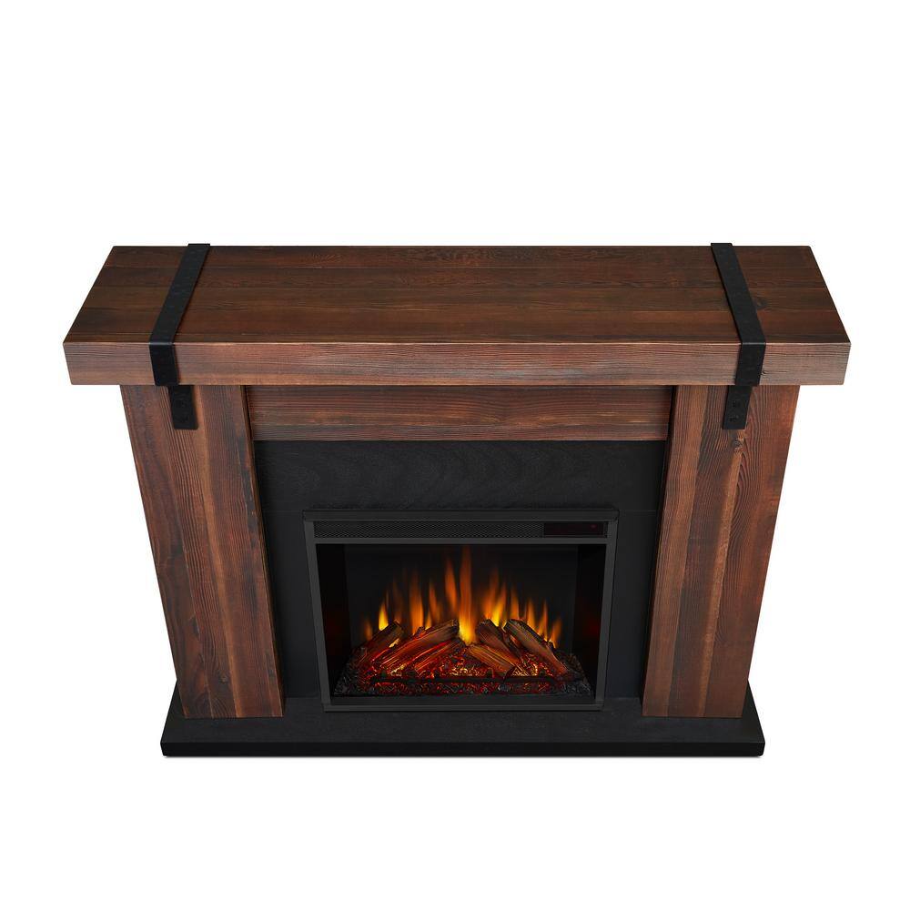 Real Flame Aspen 49 in. Freestanding Electric Fireplace TV Stand in Chestnut Barnwood 9220E-CHBW