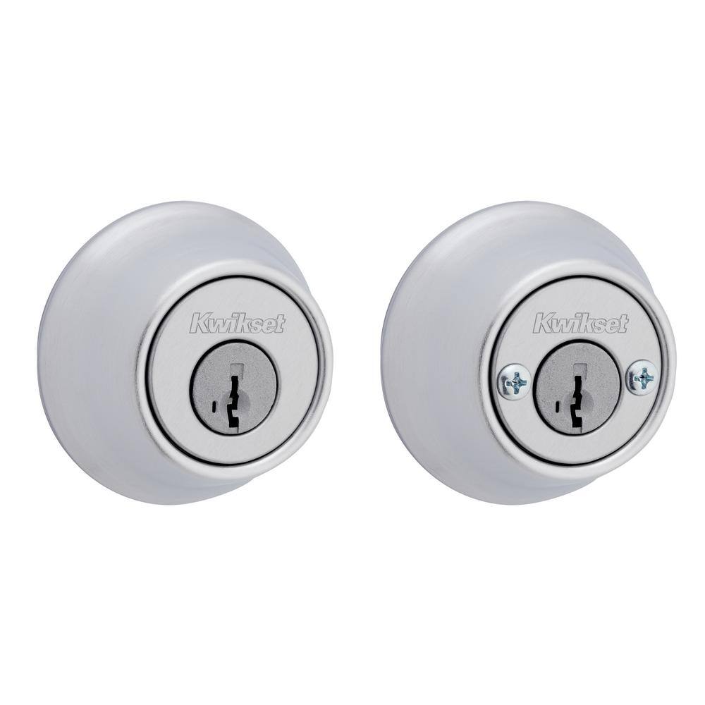 Kwikset 665 Satin Chrome Double Cylinder Deadbolt Featuring SmartKey Security T66526DSMTCPRCA