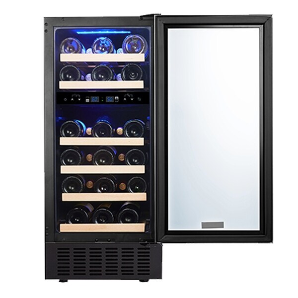 15 Inch Wine Cooler Refrigerators 28 Bottle Fast Cooling Low Noise Wine Fridge