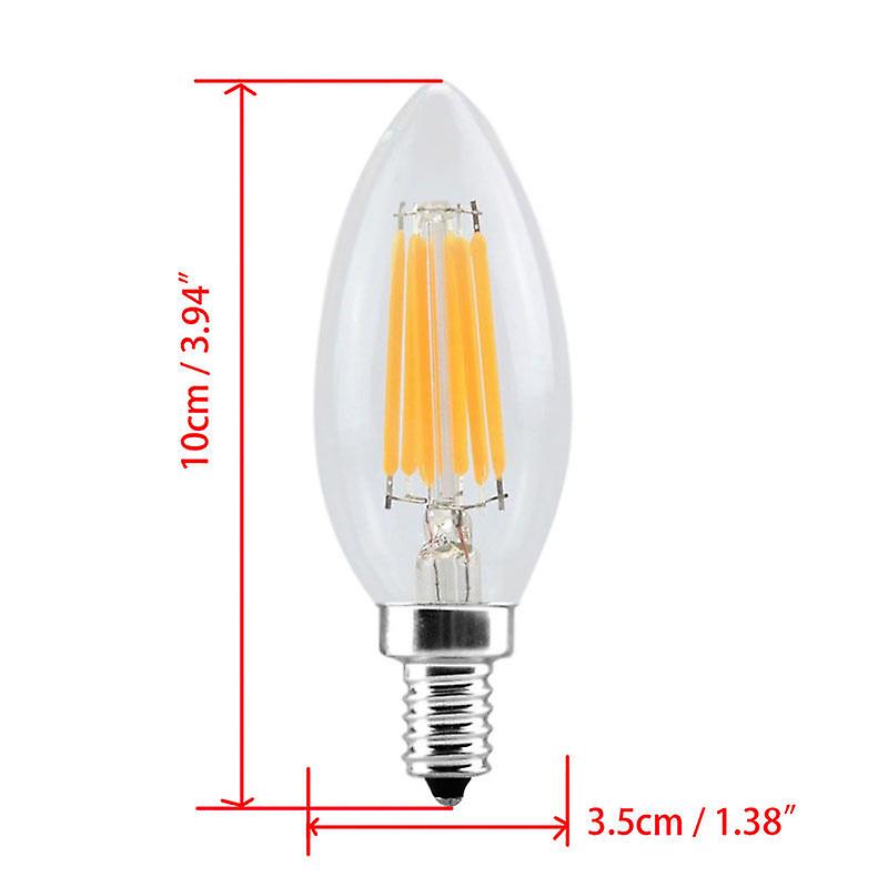 E14 4w Edison Cob ment Retro Led Light Candle/flame Bulb Lamp Chandelier