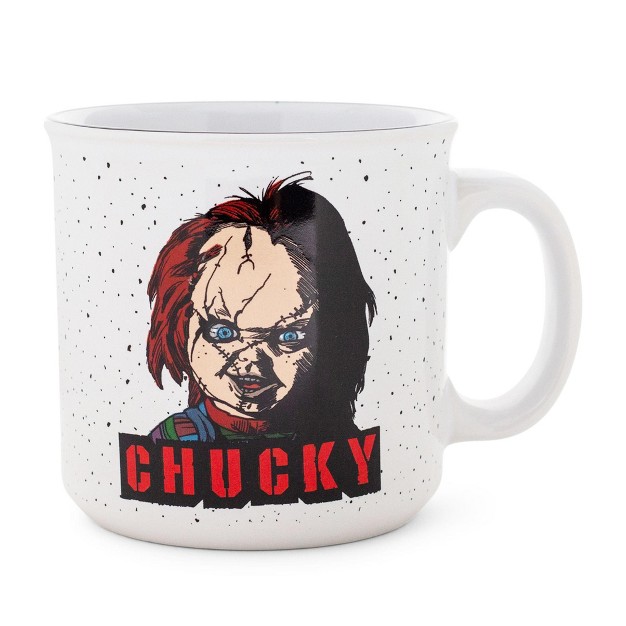 Silver Buffalo Child x27 s Play Chucky Ceramic Camper Mug Holds 20 Ounces