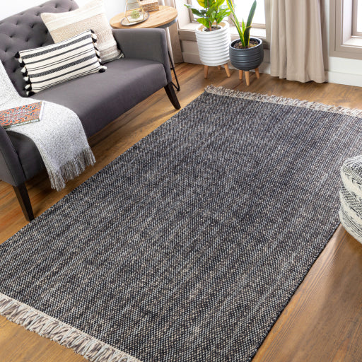 Reliance Modern Wool Black Rug