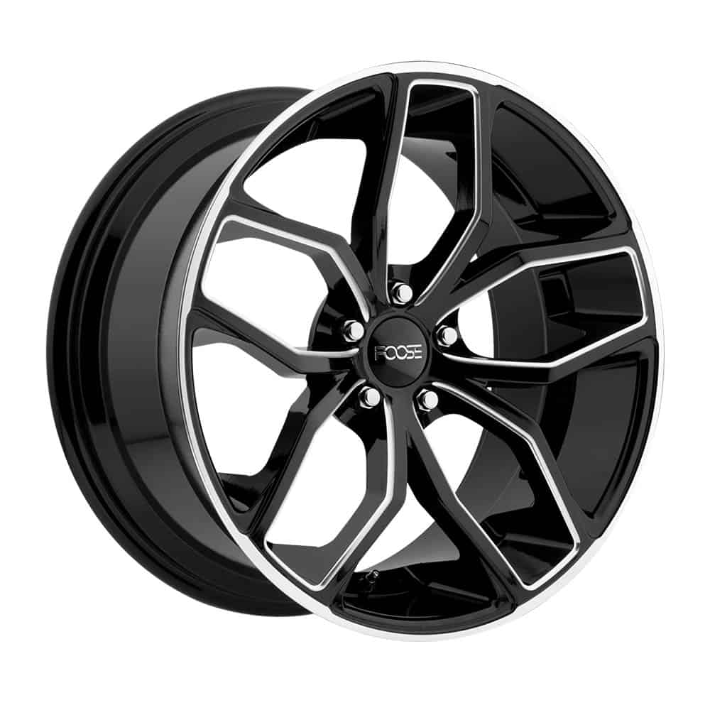 Foose 1PC F150 OUTCAST F150 20X10 5X120 GL-BLK-MIL 40MM