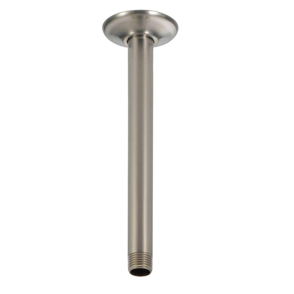 Delta 10 in. Ceiling-Mount Shower Arm and Flange in Stainless U4999-SS