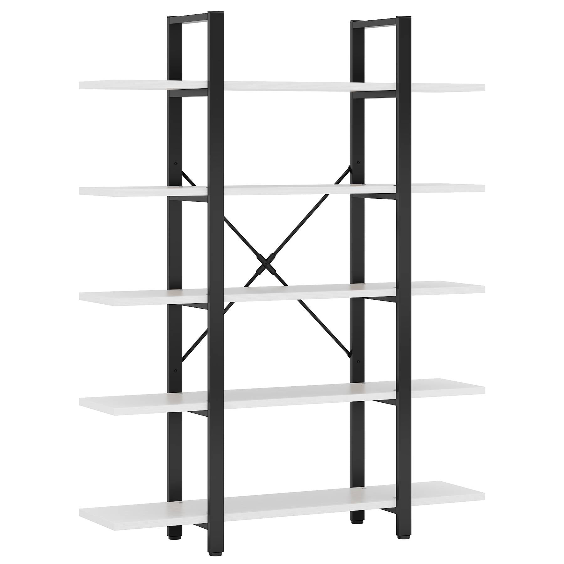 5-Tier Bookshelf, Open Etagere Bookcase Storage Display Rack