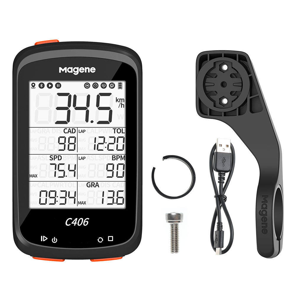 Magene C406 ANT+  24 Inch Large Screen Cycling Road Bike Speedometer Wireless Gps Bicycle Computer