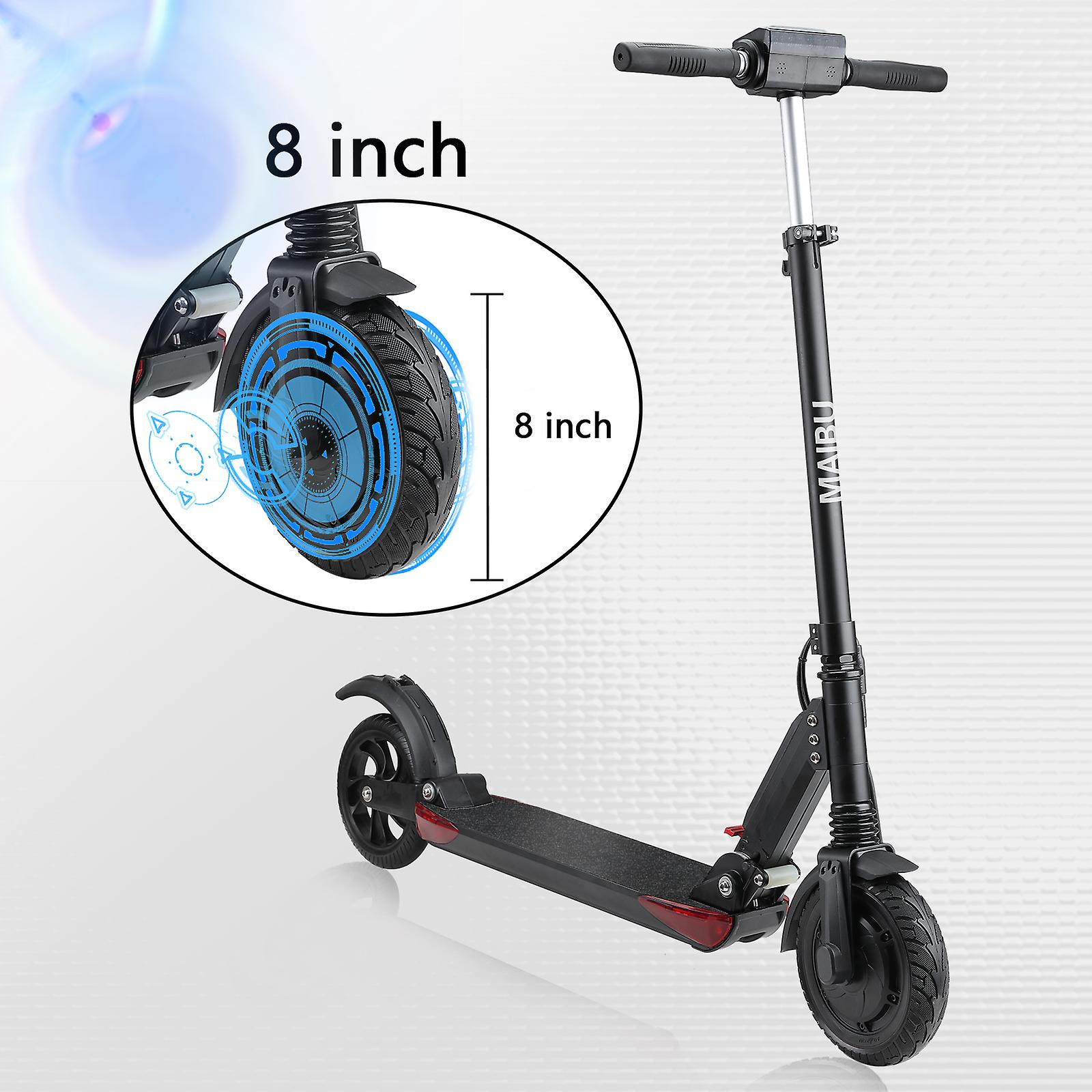 Electric Scooter For Adults， Folding E-scooter With Handlebar Height Adjustable， 350w Powerful Motor Up To 30km/h， Maximum Load 120kg， 8 Tires， 3 Spee