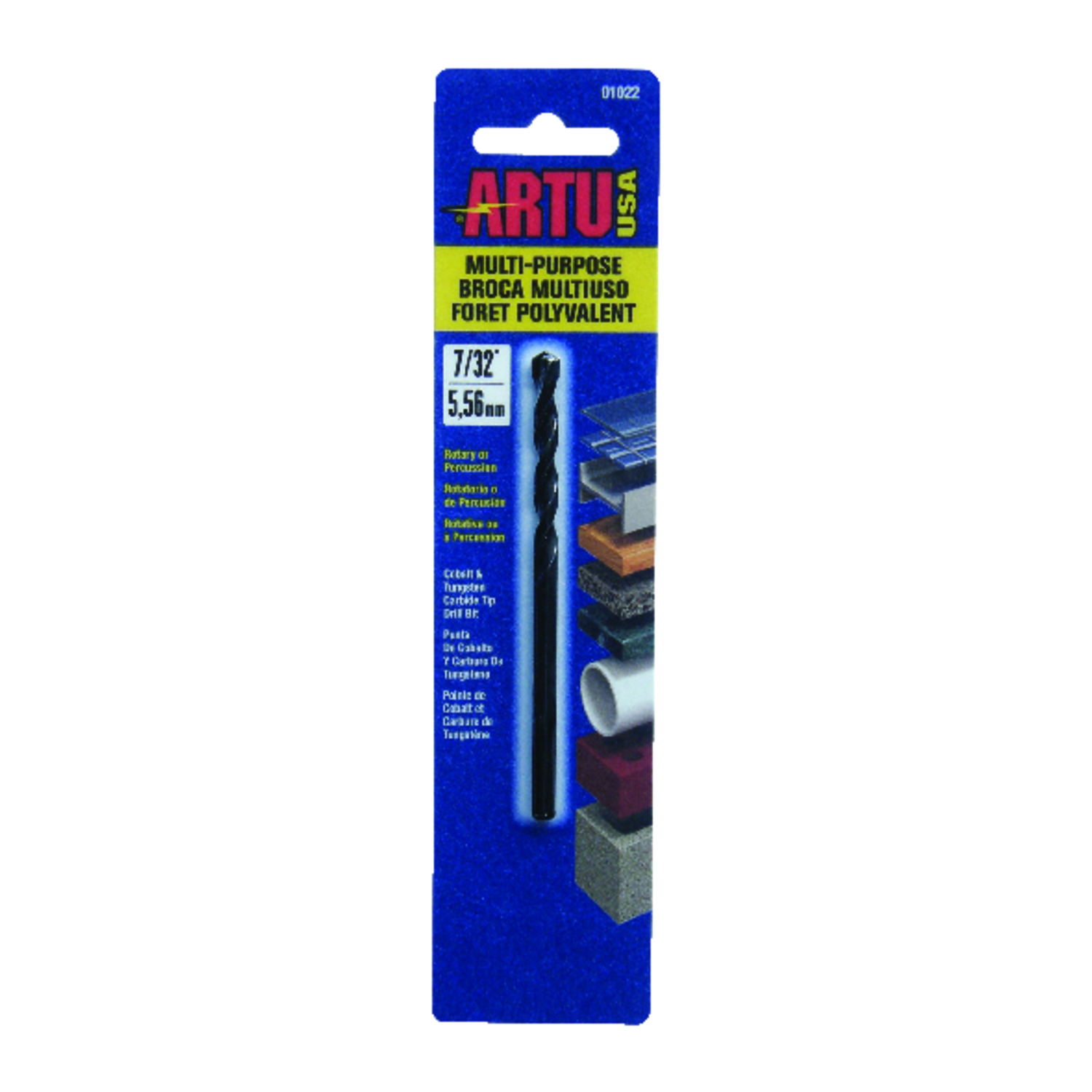 ARTU 7/32 in. X 3-3/4 in. L Tungsten Carbide Tipped Drill Bit 1 pc