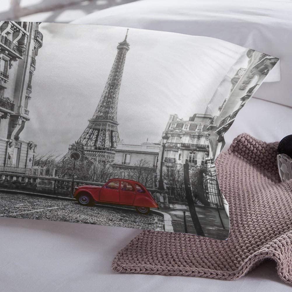 Duvet Cover Set Soft London Themed Comforter Cover Set 3 Pieces