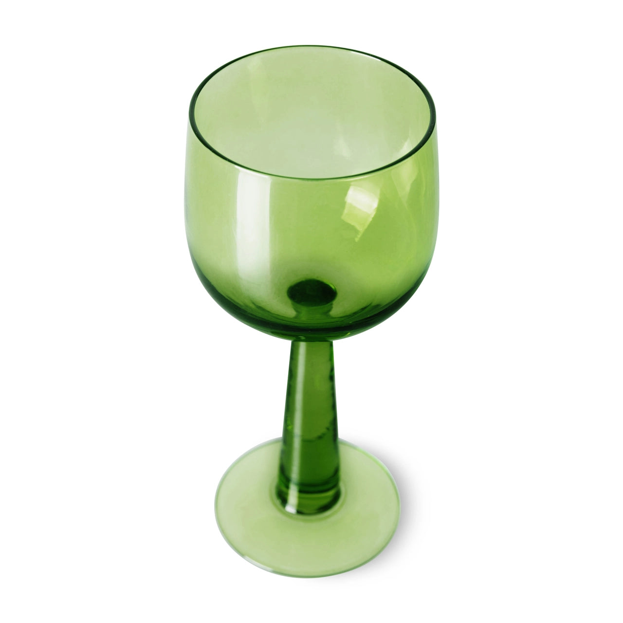 The Emeralds - Lime green wine glass tall (set of 4)