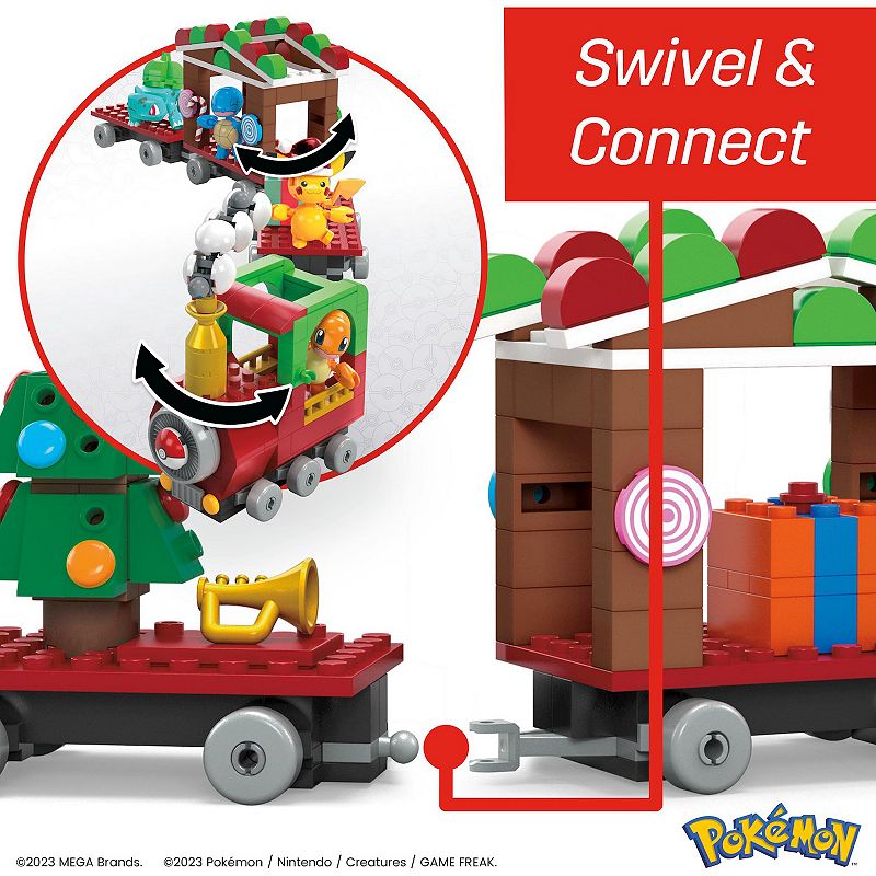 Mega Bloks Mega Pokemon Holiday Train Building Set