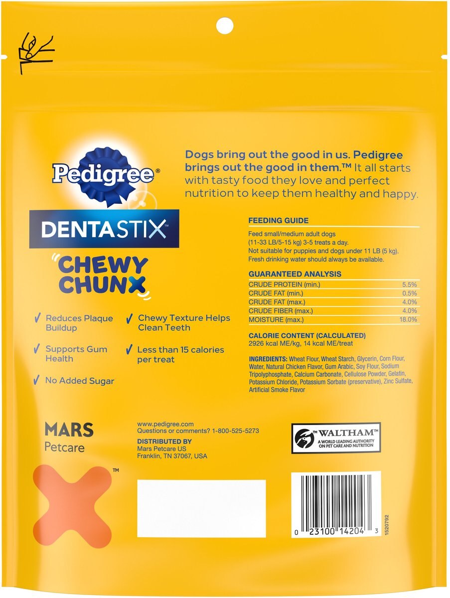 Pedigree DentaStix Chewy Chunx Small/Medium Dog Dental Treats