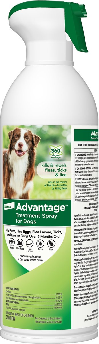 Advantage Topical and Indoor Flea and Tick Spray for Dogs