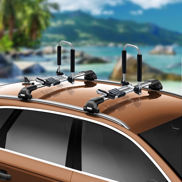 Costway J bar Kayak Roof Rack Folding Universal Kayak Rack For Canoe Surfboard