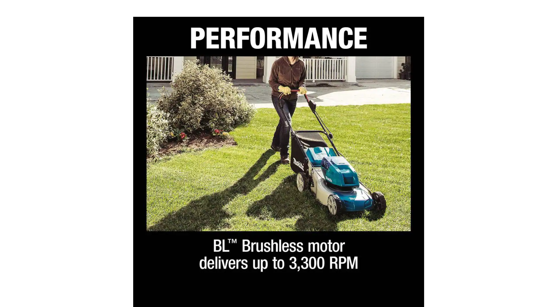 Makita XML03CM1 18 in. 18-Volt X2 (36-Volt) LXT Lithium-Ion Cordless Walk Behind Push Lawn Mower Kit with 4 Batteries (4.0 Ah)