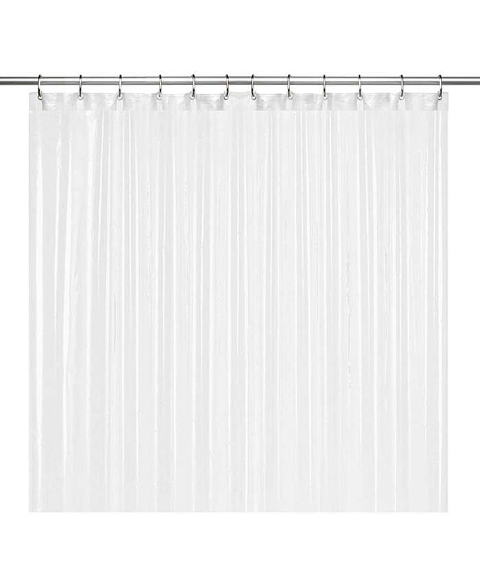 Liba 36 W x 72 H 10G PEVA Shower Curtain Bathroom