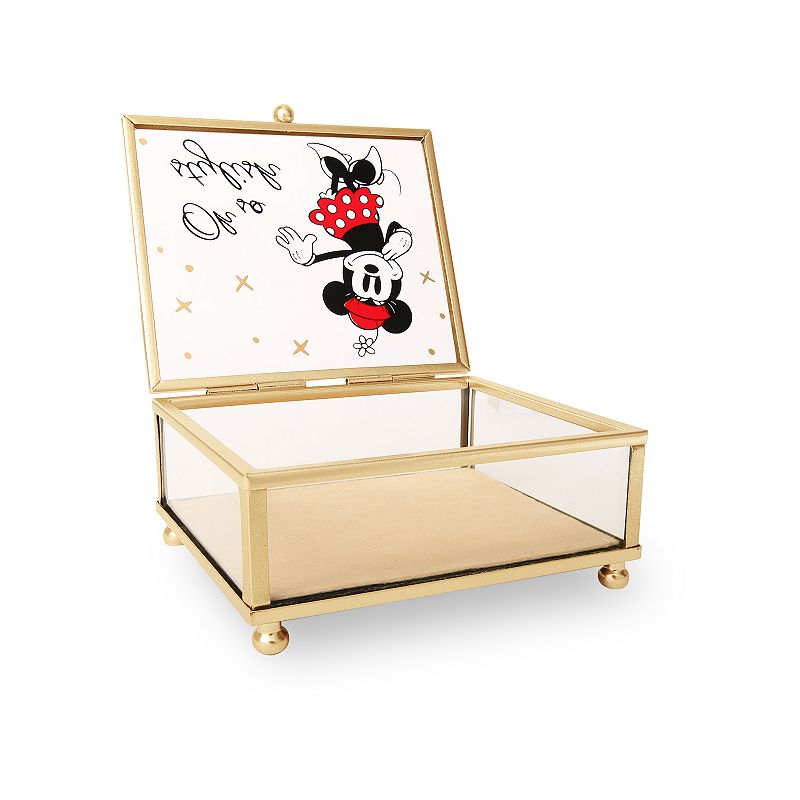 Disney's Mickey Mouse Stay Magical Glass Jewelry Box