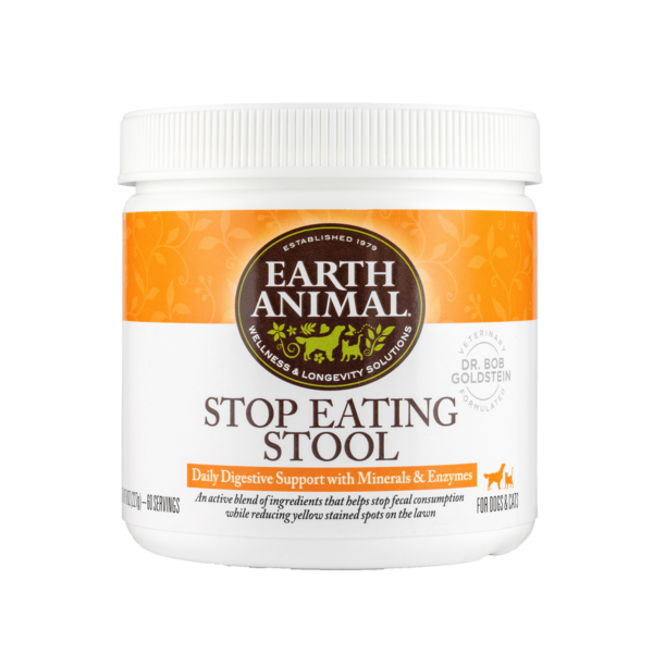 Earth Animal Stop Eating Stool Supplement for Dogs  Cats