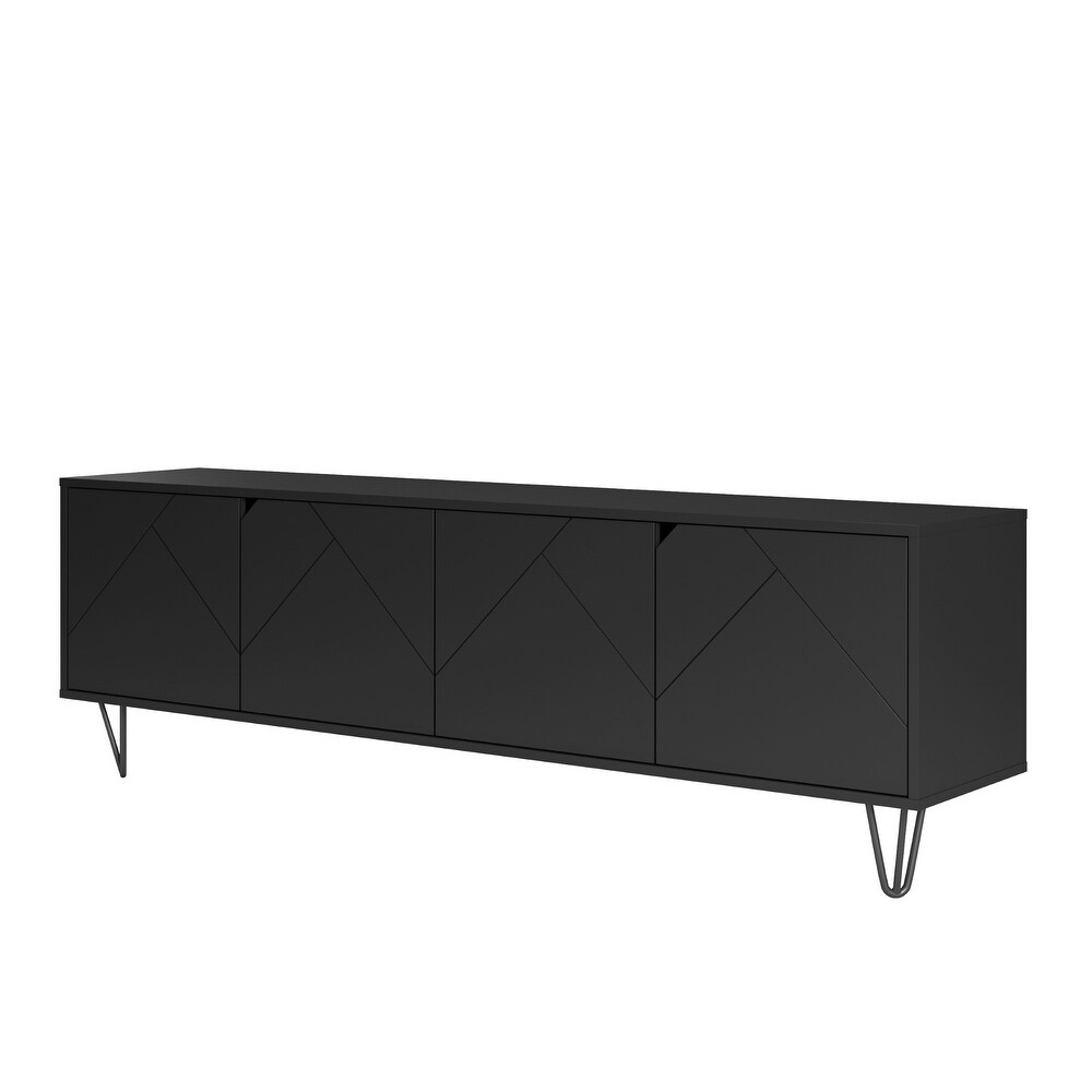 Nexera Slim TV Stand  72 inch  Black