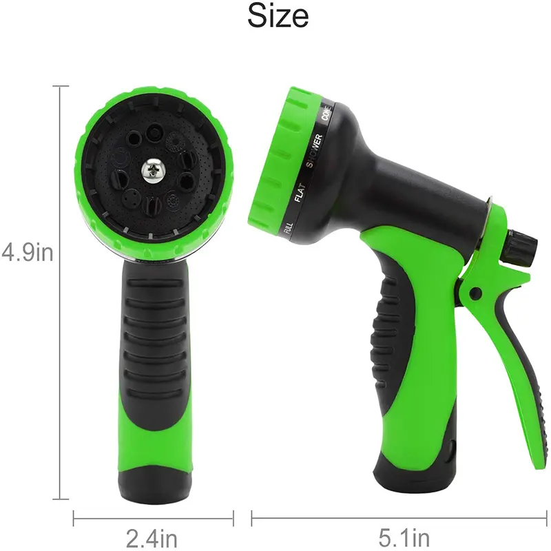 Multifunction 10 Function Plastic Garden Hose Nozzle Water Gun Portable Garden Spray Water Gun  Factory supply of goods Garden w