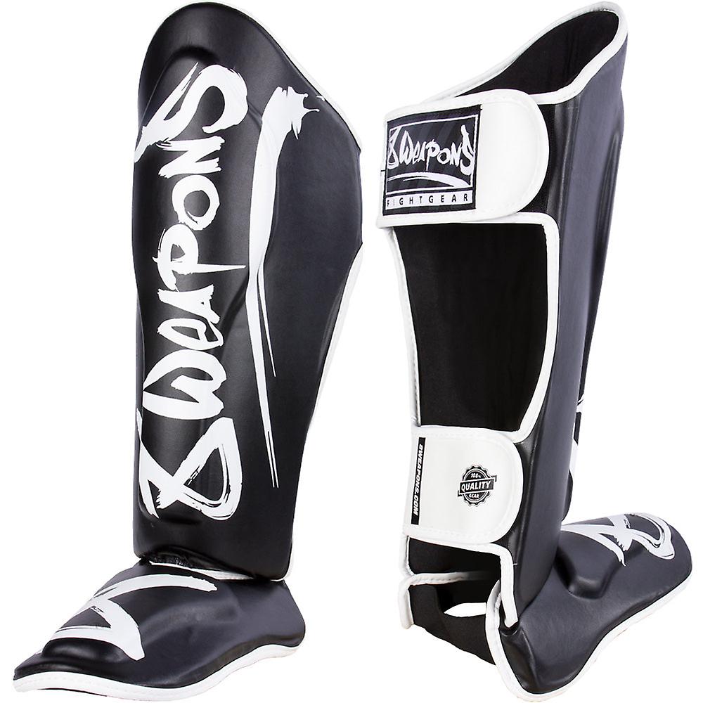 8 Weapons shin guards， unlimited， black